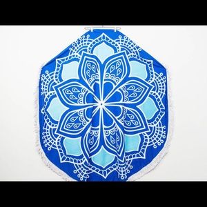 Round printed towel - Girly